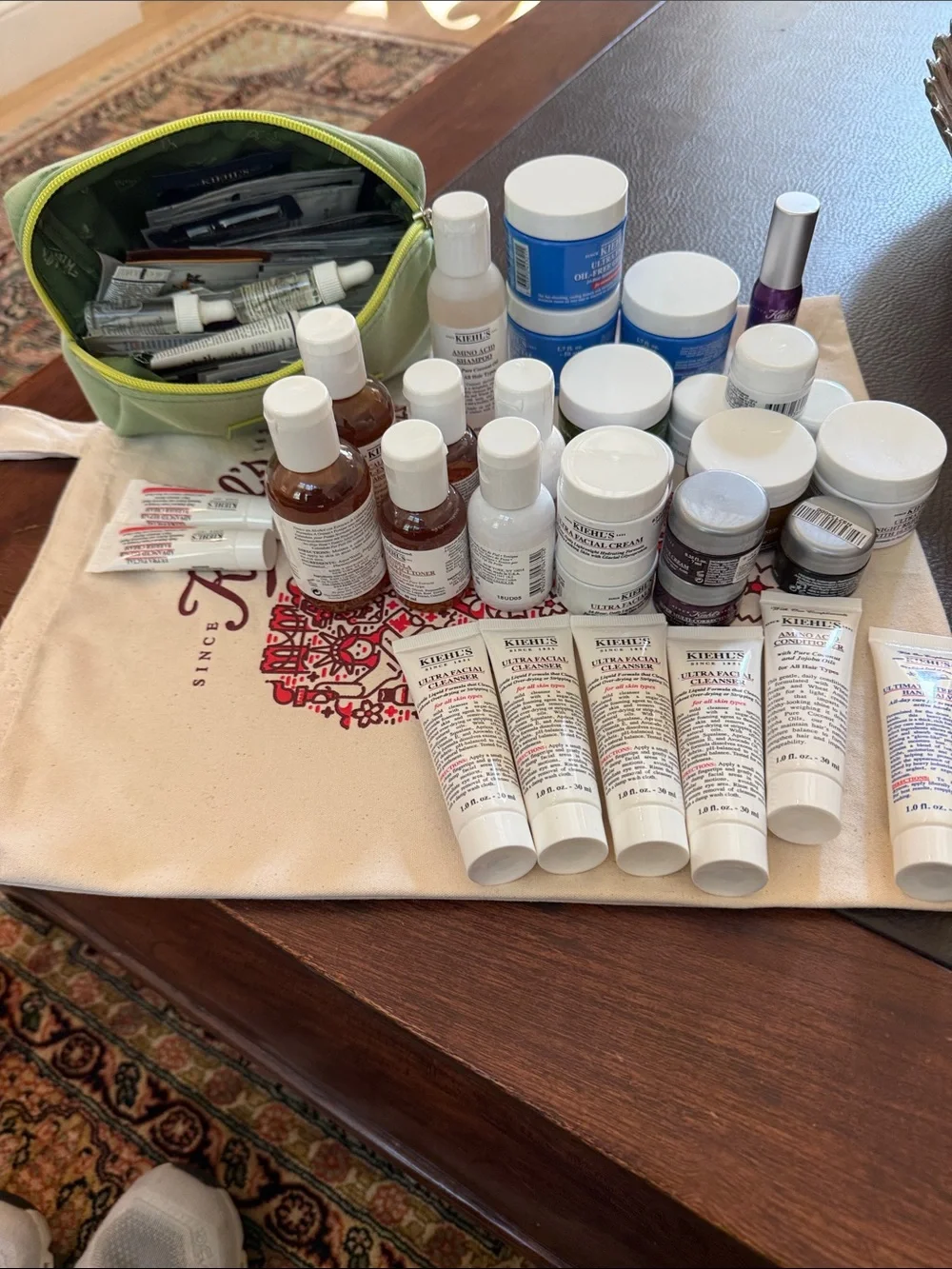Kiehl's Skincare Assortment and Tote